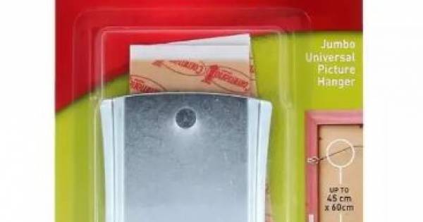 Command Jumbo Universal Bilder- & Kleiderbügel, 3 Stück – Trägt Bis 8 Pfund (ca. 3,6 Kg), Rückstandslos Entfernbar